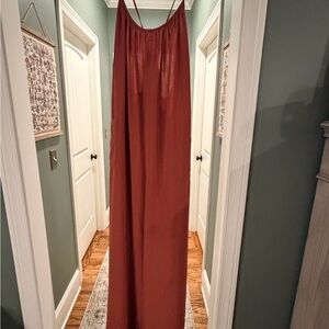 Cherish Rust Jumpsuit